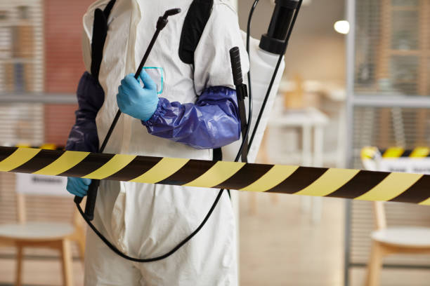 Professional Biohazard Cleanup technician working in Bloomsbury, NJ